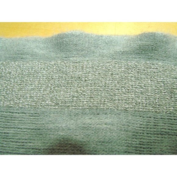 Calvin Klein Gray Acrylic Glitter Knit Infinity Scarf Warm Soft Stretch 33x12" - Picture 6 of 16